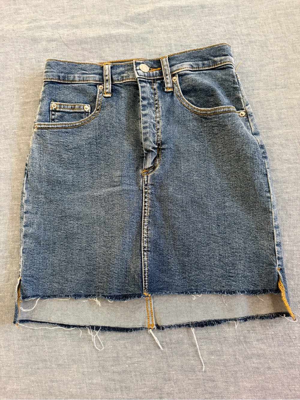 Wilfred Blue Denim Skirt